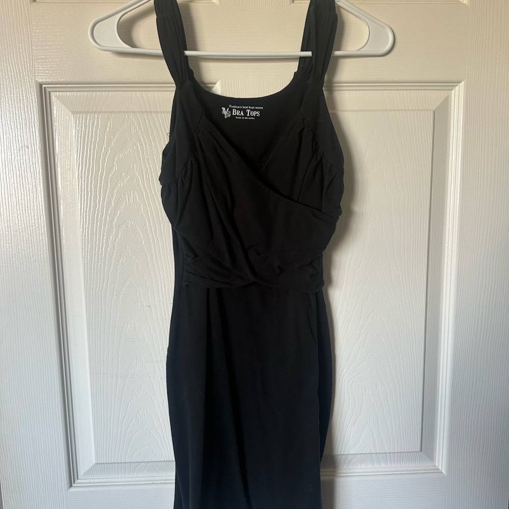 BCBGMaxAzria Black Ruched Halter Midi Dress